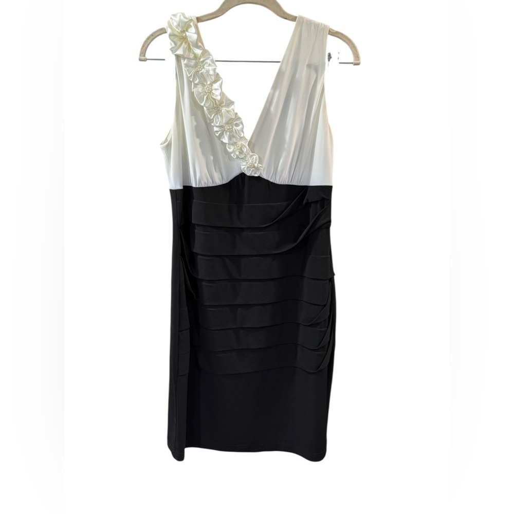 Connected Apparel Black & White Dress